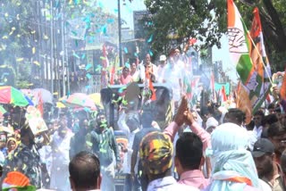 Vikas Upadhyay file nomination by tractor