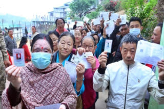 Voting was held peacefully in Sikkim and Arunachal Pradesh for the Assembly Polls