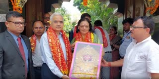 Shaktikanta Das Offers Prayers At Ghtagaon Maa Tarini Temple