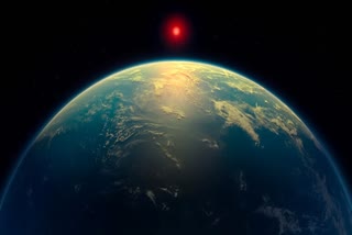 Artist's impression of the exoplanet K2-18b