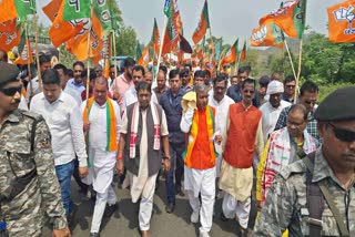 BJP protest demanding dismissal of Minister Hafizul Hasan in Giridih