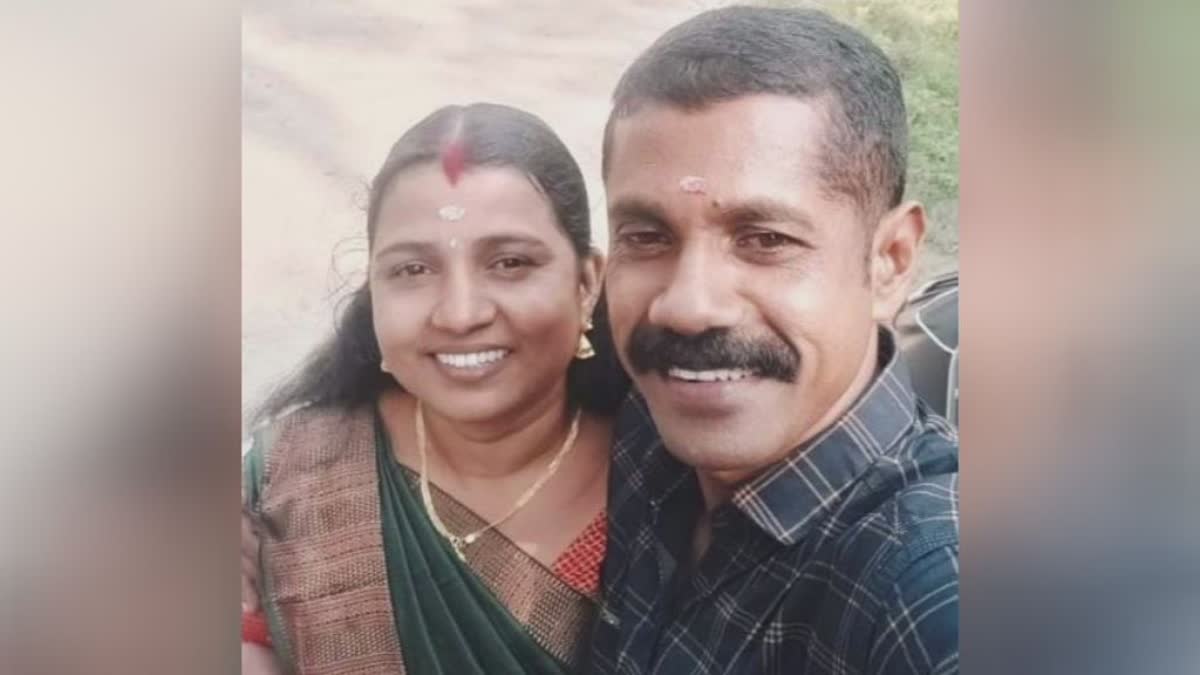 STABBED DEATH  HUSBAND STABBED WIFE TO DEATH  HUSBAND ARRESTED FOR KILLING WIFE  ഭാര്യയെ കുത്തി കൊലപ്പെടുത്തി