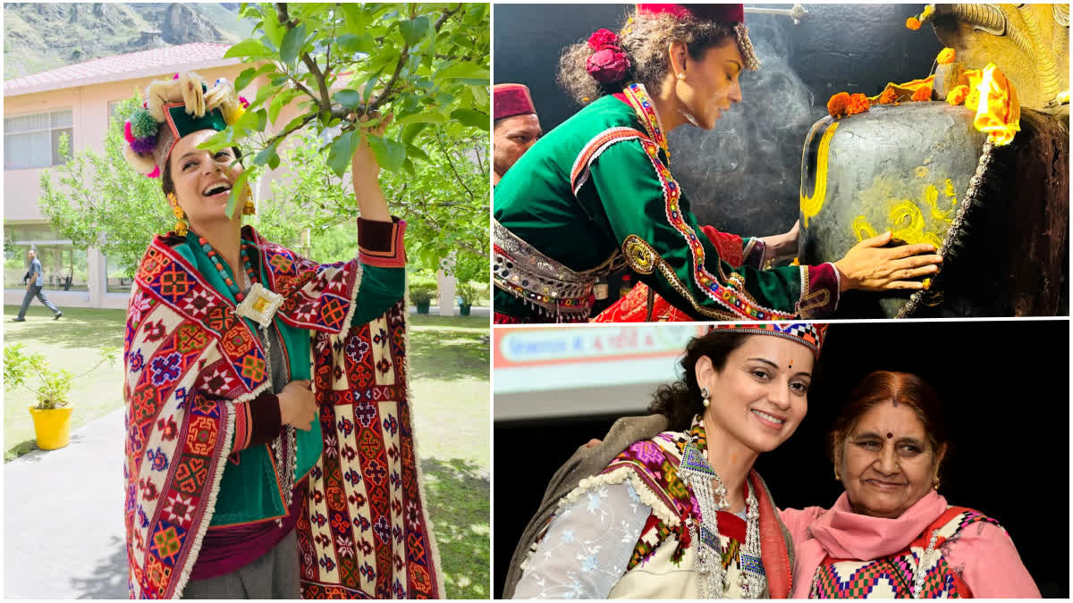 Kangana Ranaut in pahari attire