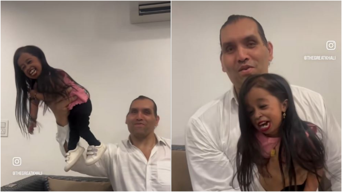 Khali Met with World Shortest Woman