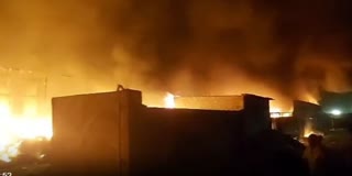 FIRE BROKE OUT IN JUNK WAREHOUSE