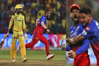 RCB vs CSK Players in IPL Match At Bengaluru Chinnaswamy ground