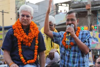 AAP प्रत्याशी सहीराम पहलवान के लिए सीएम केजरीवाल ने मांगा वोट