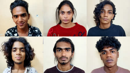 SIX YOUTH ARRETED IN DRUG CASE  DRUGS SEIZED IN ELAMAKKARA KOCHI  കൊച്ചിയിൽ ലഹരിവേട്ട  POLICE SEIZE NARCOTIC SUBSTANCES