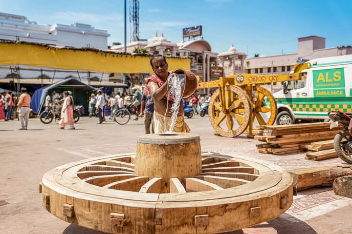 ratha chaka akha dera rituals completed in bhaunri tithi