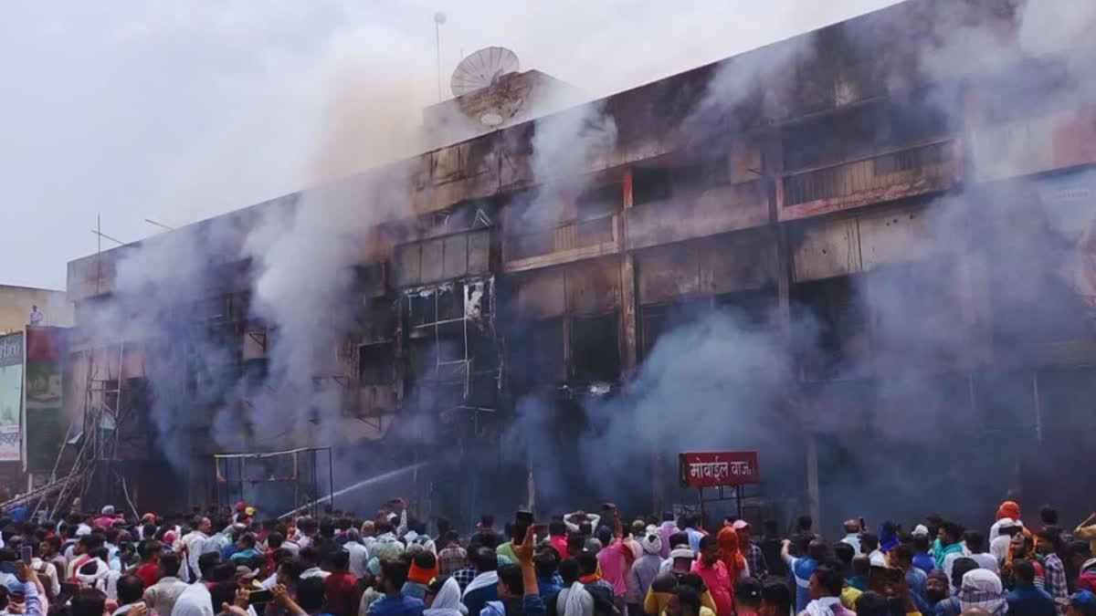 FIRE IN KORBA TP NAGAR COMPLEX