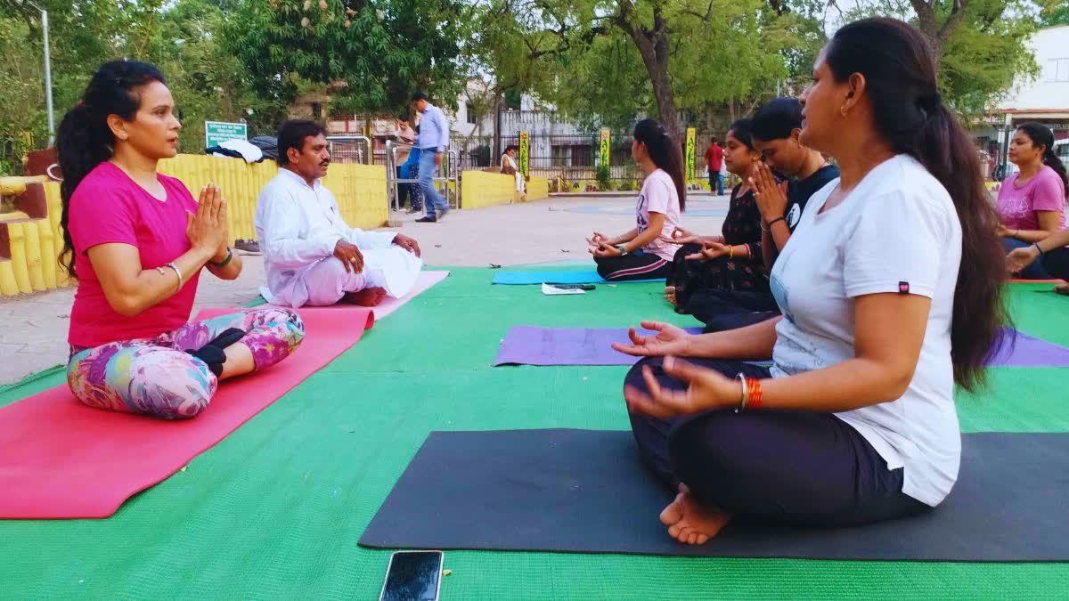 Yoga Day preparations in raipur