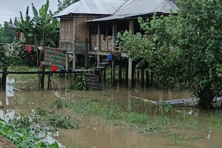 NORTHEAST ASSAM FLOOD SITUATION MONSOON BRAHMAPUTRA VALLY HEAVY RAIN FORECAST RIVER WATER LEVEL RISE