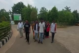 villagers protest