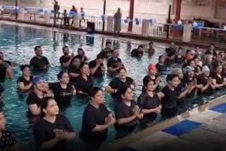 उदयपुर में नि:शुल्क जल योग शिविर का आयोजन