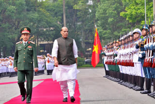 Rajnath Singh holds bilateral talks with his Vietnamese counterpart General Phan Van Giang