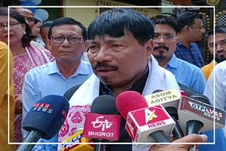 Minister Atul bora in Lakhimpur