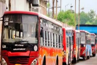 brts buses worker on strike in bhopal