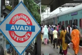 waterlogging in chennai basin bridge lalbagh express train stopped in avadi station