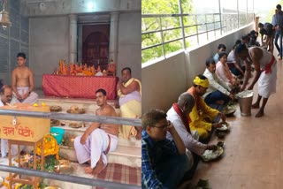 Lord Jagannath Netradan puja in Ranchi Jagannathpur temple