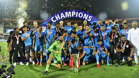 INTERCONTINENTAL CUP 2023 CHAMPION INDIA BEAT LEBANON AT KALINGA STADIUM BHUBANESWAR CM NAVEEN PATNAIK CONGRATULATED