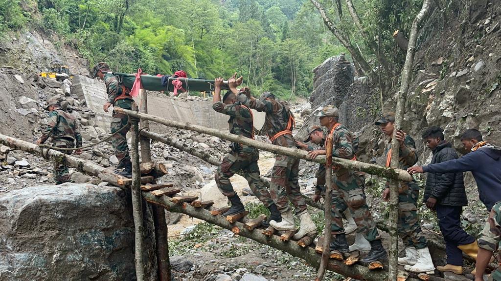 Landslides in North Sikkim