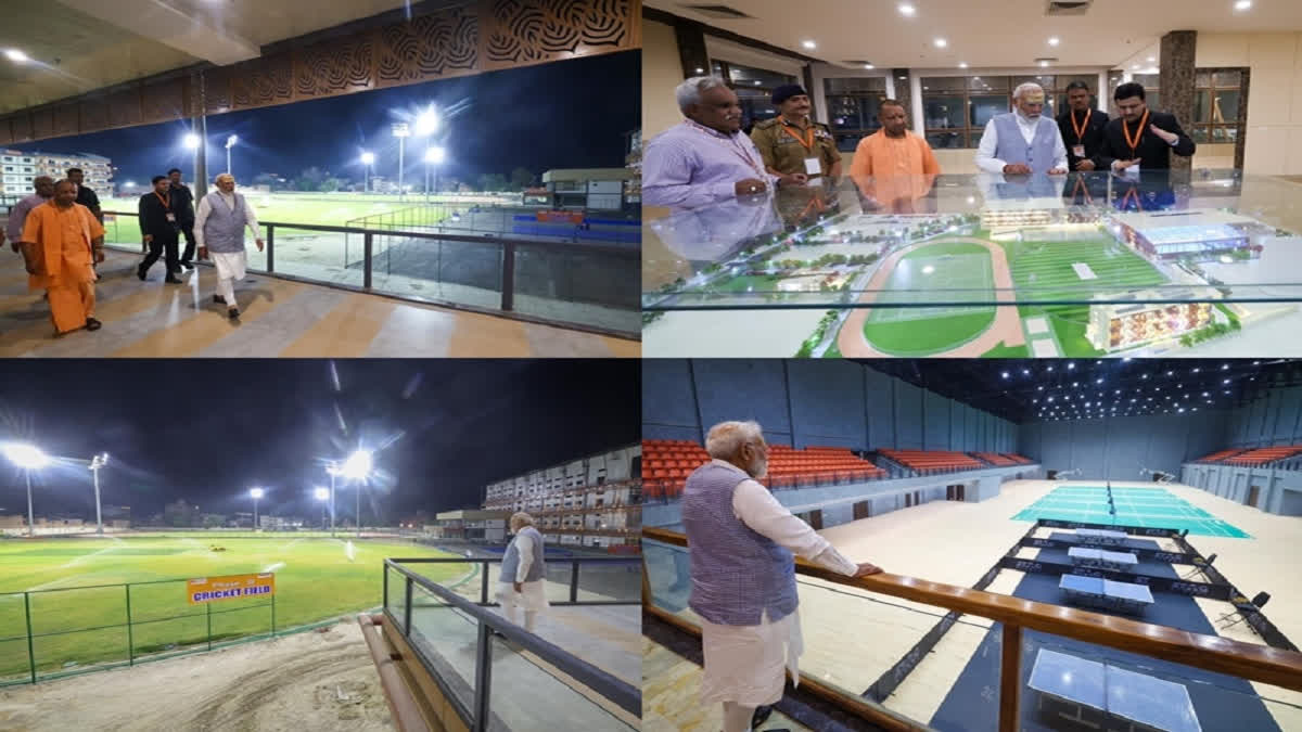 In surprise visit, PM Modi reviews work at upcoming stadium & sports complex in Varanasi