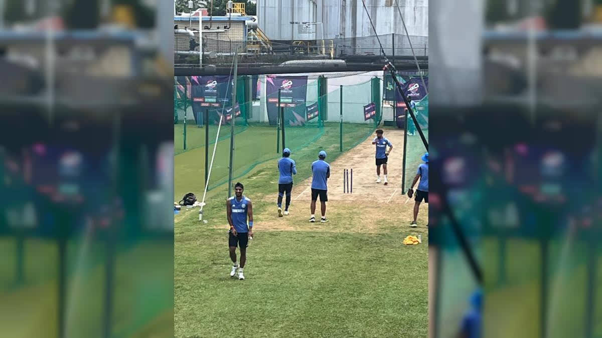 Indian Team Sweats It Out In Nets Ahead of Super 8s