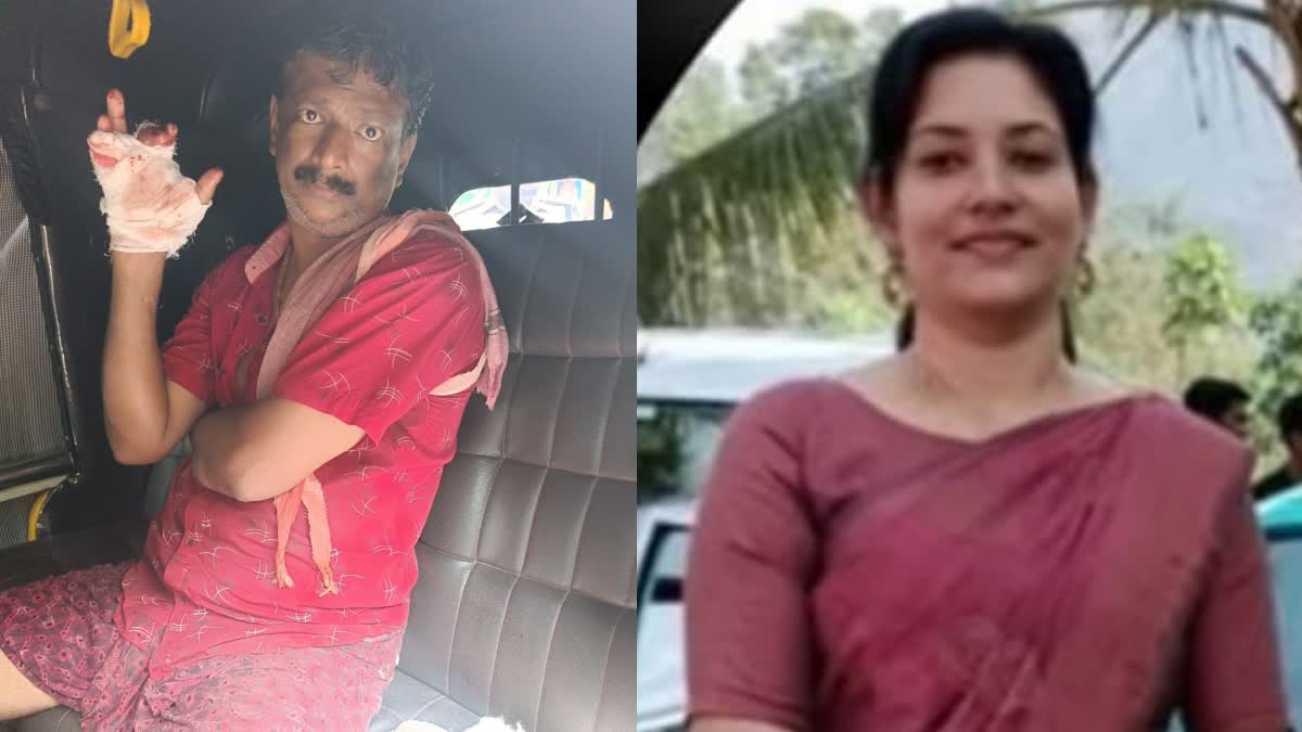 HUSBAND STABBED HIS WIFE TO DEATH  ഭർത്താവ് ഭാര്യയെ കുത്തിക്കൊന്നു  THIRUVANANTHAPURAM MURDERS  യുവതിയെ കൊലപ്പെടുത്തി ഭര്‍ത്താവ്