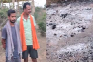 unknown person cremated at cremation ground in Ichak Hazaribag