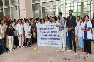 MP Nursing students protest