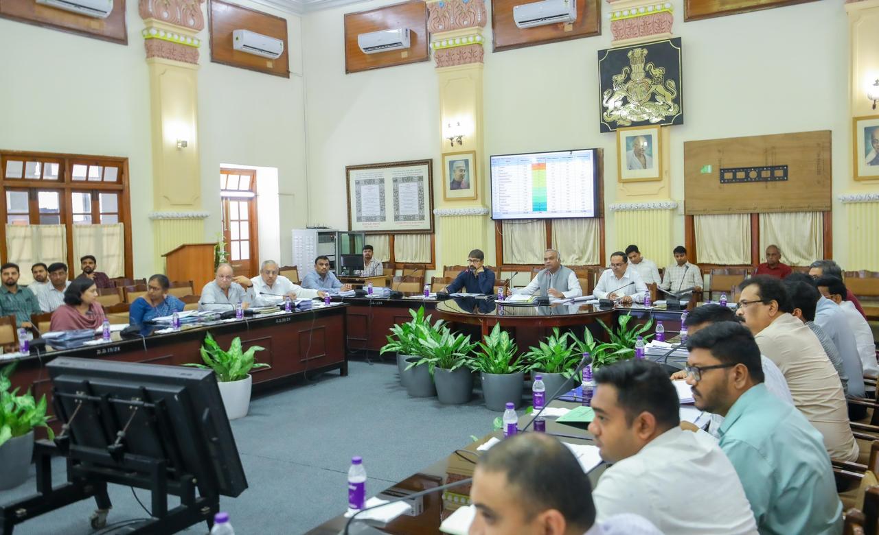 A meeting of rural development department engineers