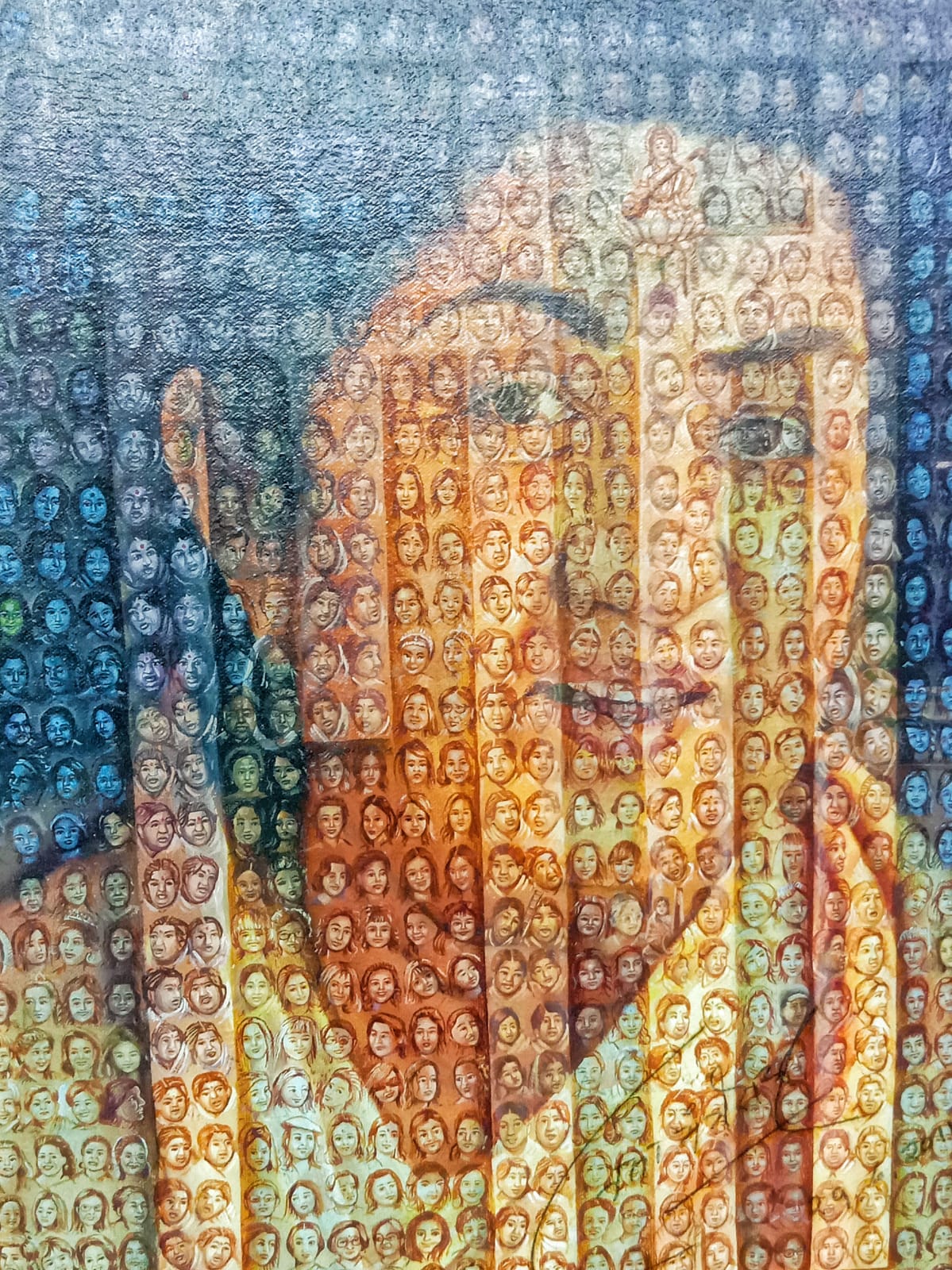 LATA MANGESHKAR  PAINTING THE NIGHTINGALE  ASIA BOOK OF RECORDS  PAINTING LATA MANGESHKAR ALIVE