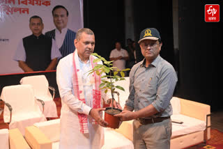 Minister Kaushik Rai participates in an awareness meeting about the govt schemes in Nagaon