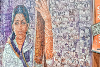 LATA MANGESHKAR  PAINTING THE NIGHTINGALE  ASIA BOOK OF RECORDS  PAINTING LATA MANGESHKAR ALIVE