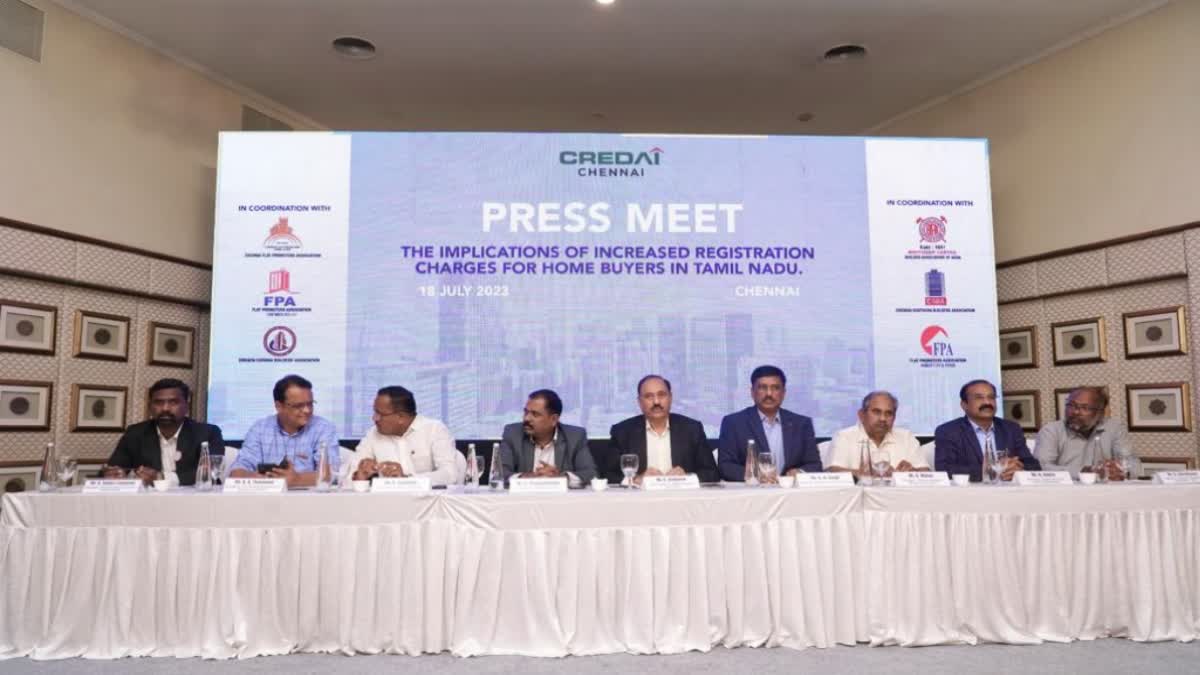 சென்னையில் CREDAI அமைப்பினர் சார்பாக நடைபெற்ற செய்தியாளர்கள் சந்திப்பு