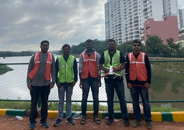 Survey of street dogs using drone in bengaluru