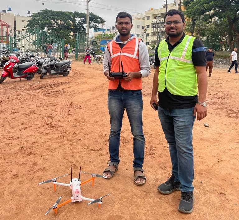 Survey of street dogs using drone in bengaluru