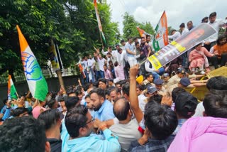 Congressman March to Secretariat in Dehradun