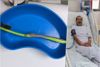 A man swallowed a toothbrush while brushing his teeth in Udaipur, Rajasthan