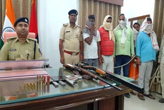 जहानाबाद में पांच हथियार तस्कर गिरफ्तार