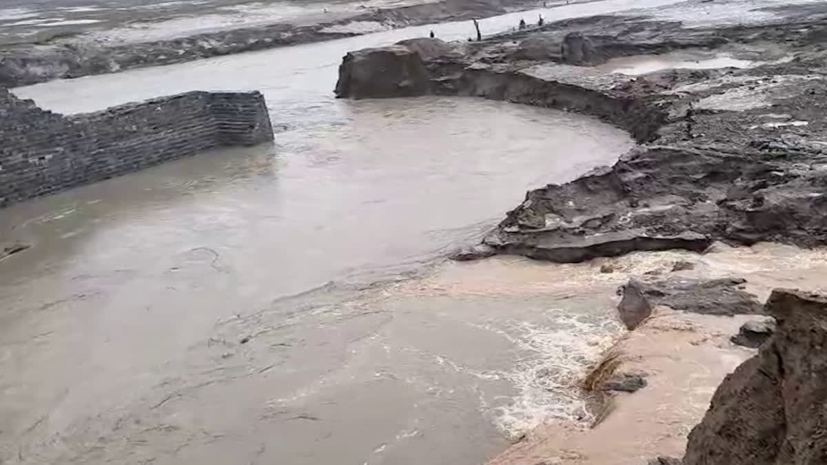 Peddavagu Project Destruction Caused By Flood