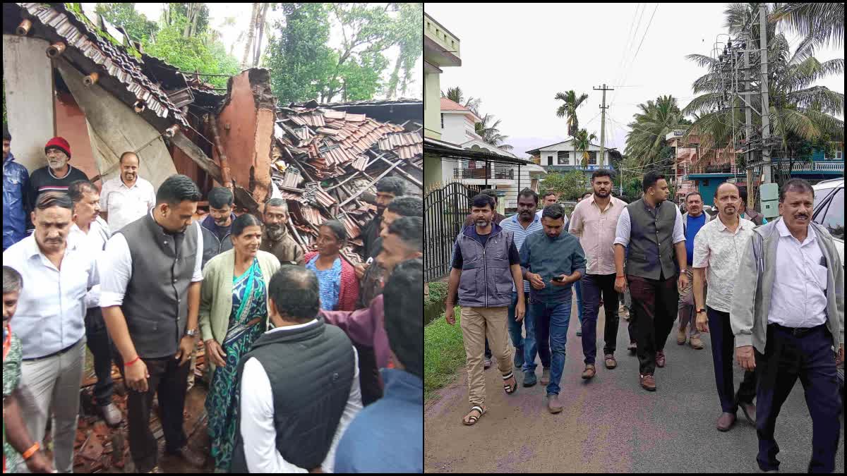 MP Yaduveer visits rain damaged areas