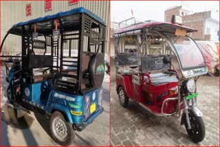 Women Drive E Rickshaw In Faridabad