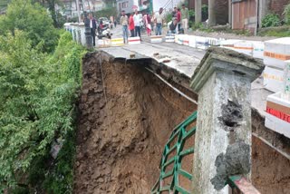 Road Portion Collapse Mussoorie