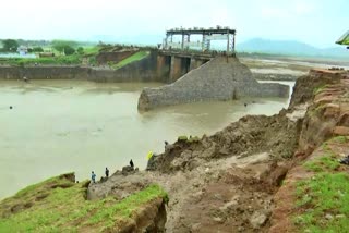 Peddavagu Project Part Broken in Bhadradri