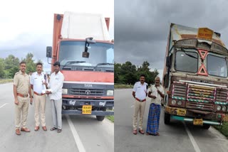 100ಕ್ಕೂ ಹೆಚ್ಚು ಲಾರಿ, ಟ್ರಕ್ ಚಾಲಕರಿಗೆ​ ದಂಡ