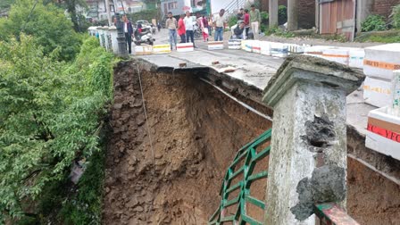 Road Portion Collapse Mussoorie