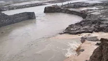 Peddavagu Project Destruction Caused By Flood