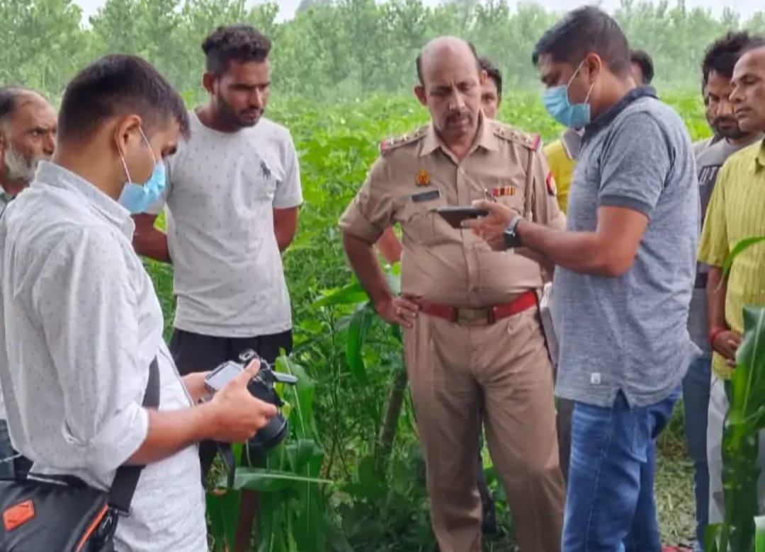 किसान के सुसाइड के बाद पहुंची पुलिस.