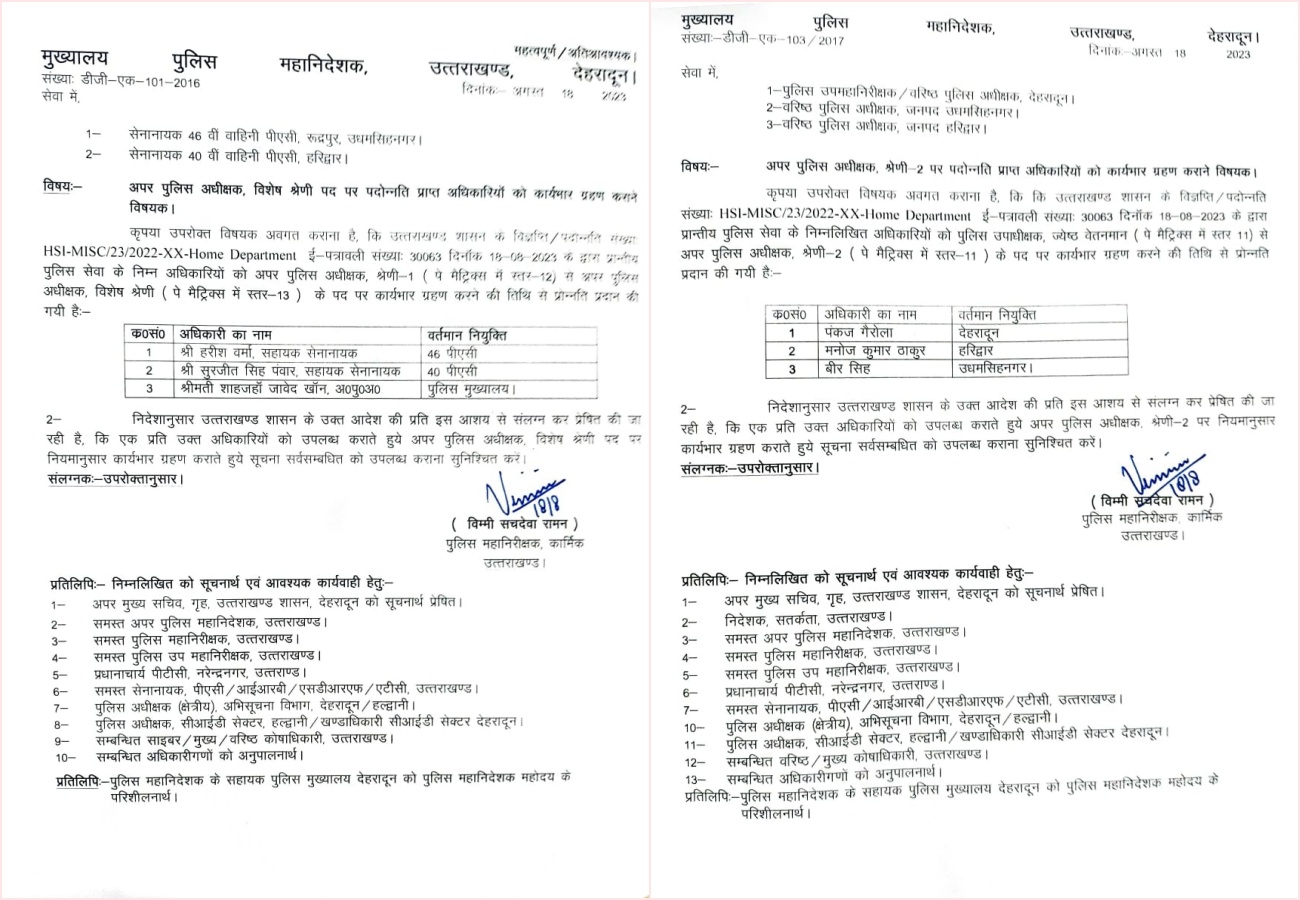 Promotion of 12 PPS officers